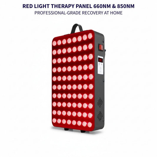 RelievoCare LumaPanel Pro red light therapy lamp 660nm 850nm front view