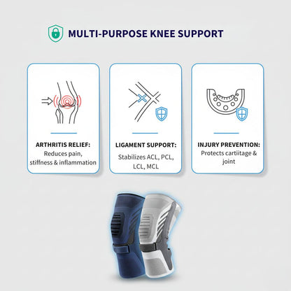 Compression Knee Brace with Side Stabilisers Health