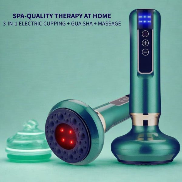 Electric Cupping Therapy Set with Glass Jars RelievoCare