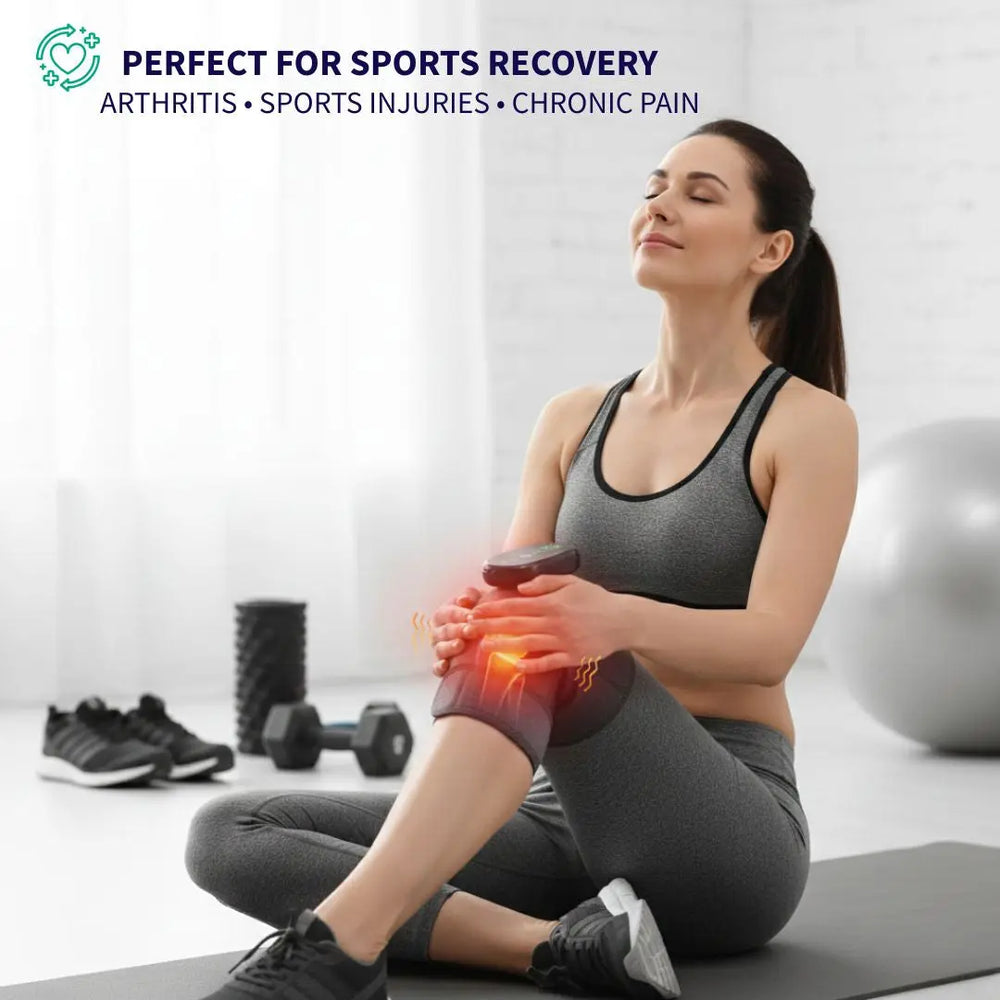 Electric Heating Vibration Knee Massage Pad Wellness