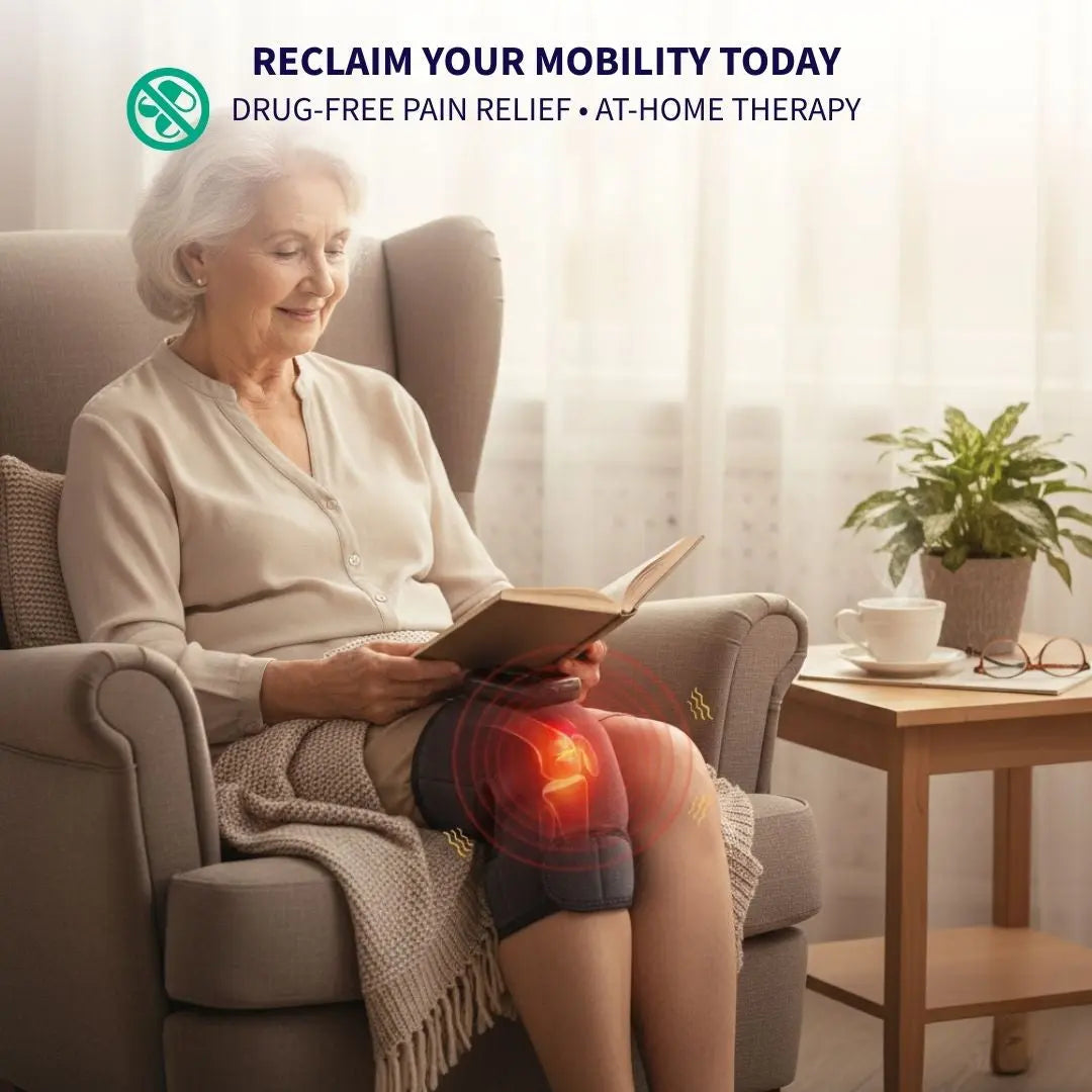 Electric Heating Vibration Knee Massage Pad Wellness