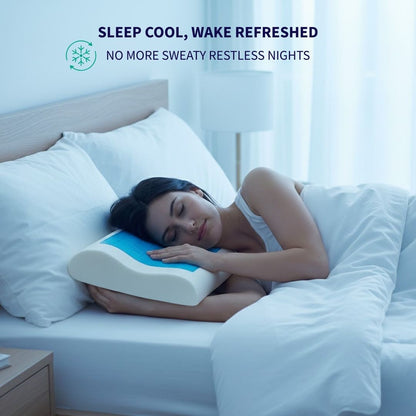 Ergonomic cervical pillow supporting proper sleeping position for side sleepers