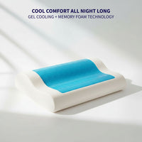 RelievoCare OrthoCloud gel memory foam cooling cervical pillow for neck support