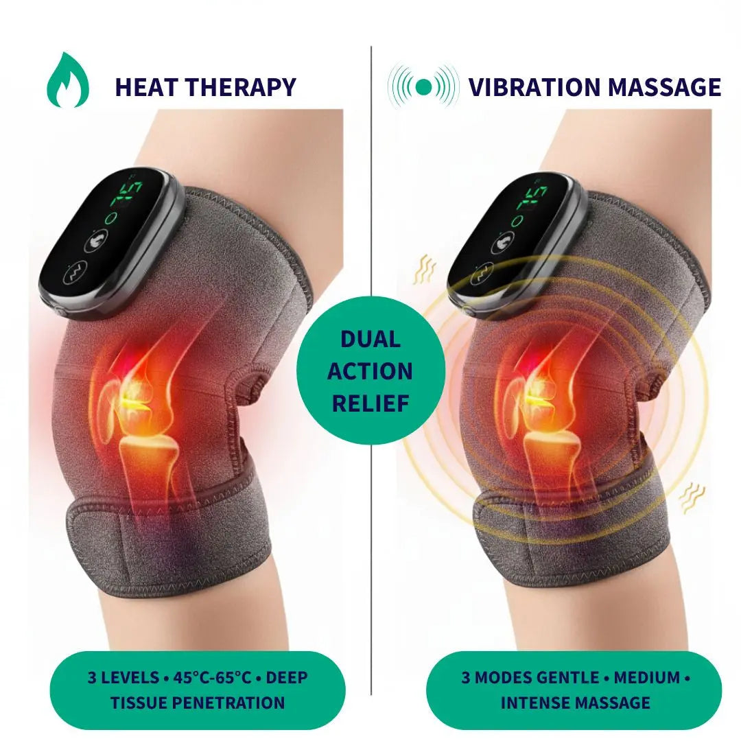 Electric Heating Vibration Knee Massage Pad Wellness
