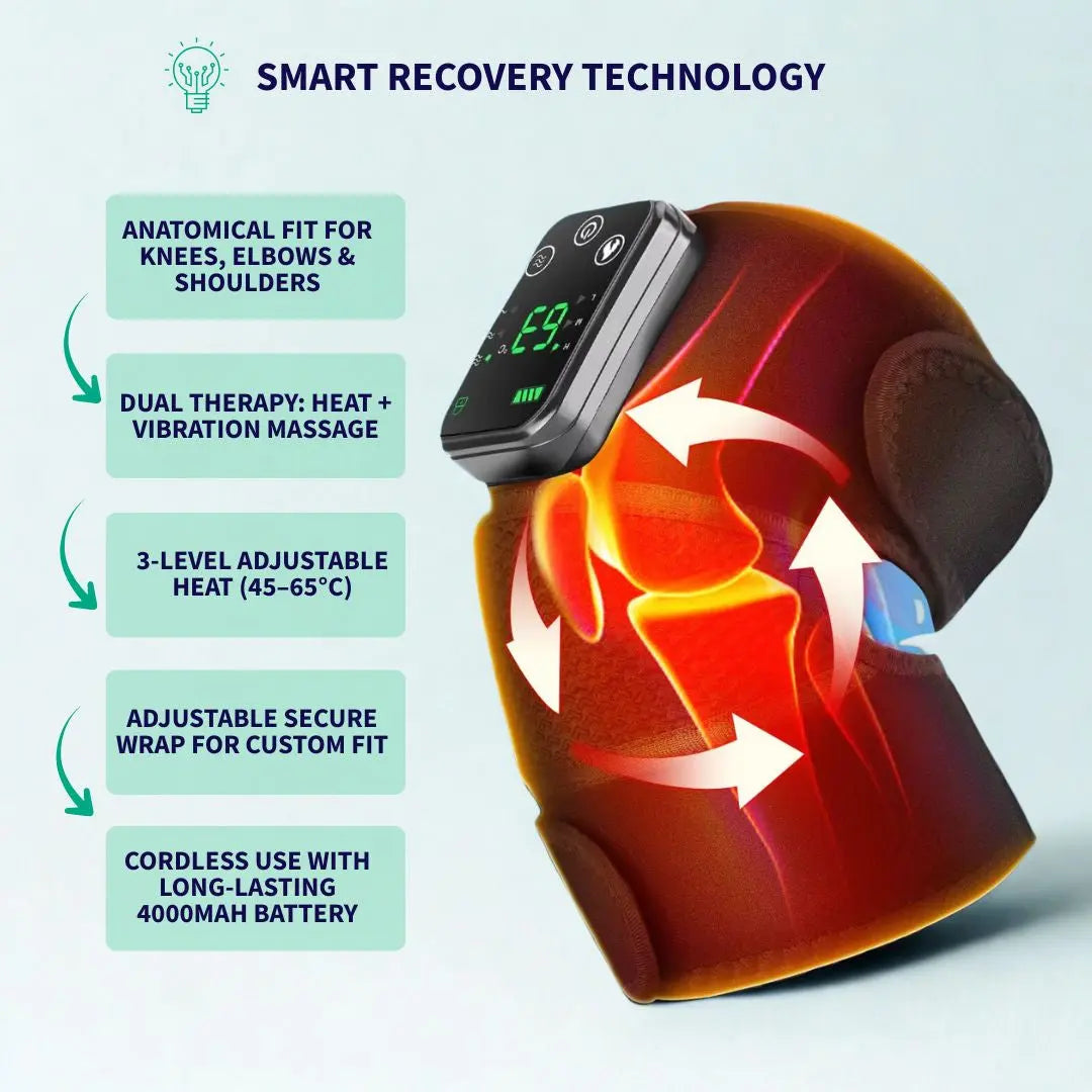 Electric Heating Vibration Knee Massage Pad Wellness