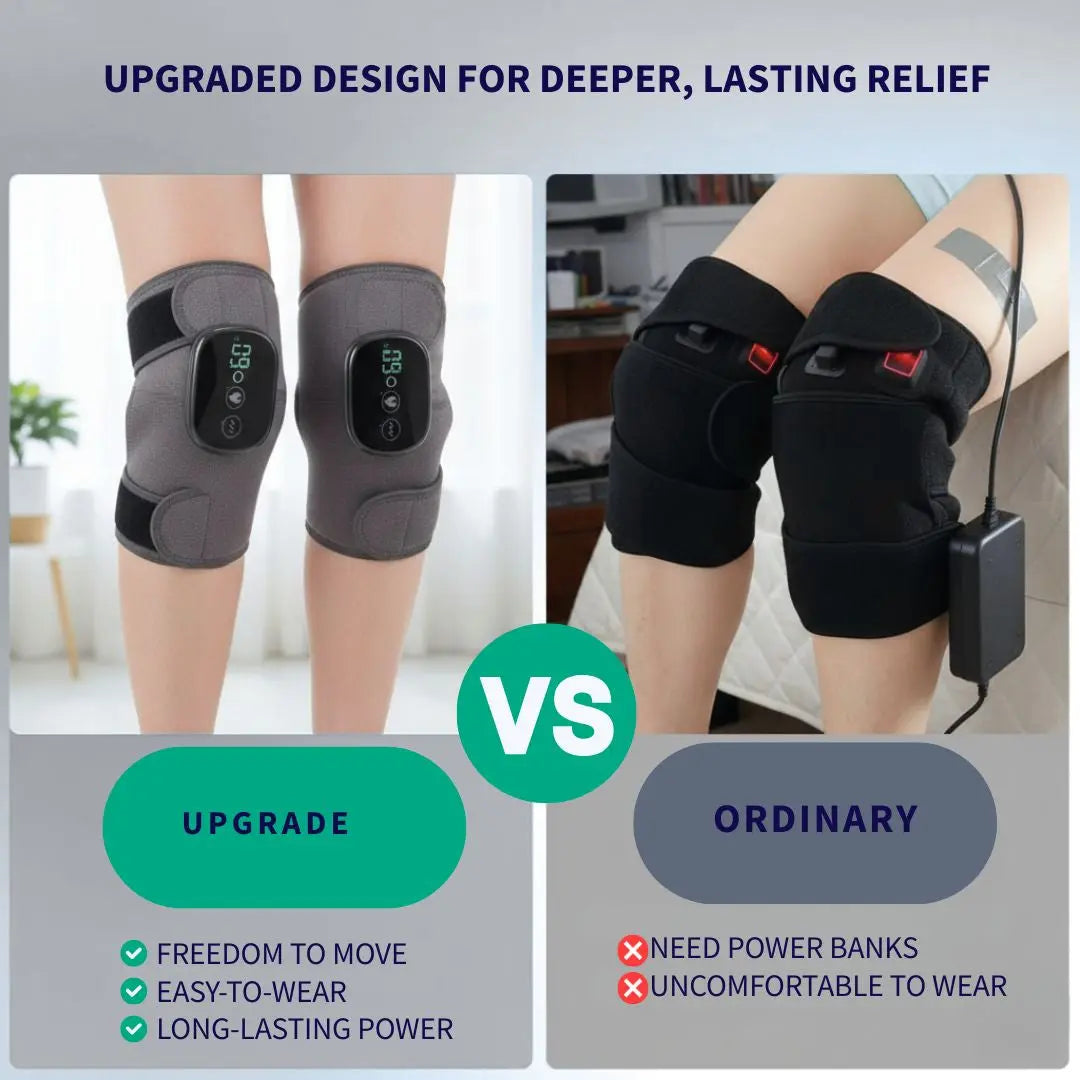 Electric Heating Vibration Knee Massage Pad Wellness