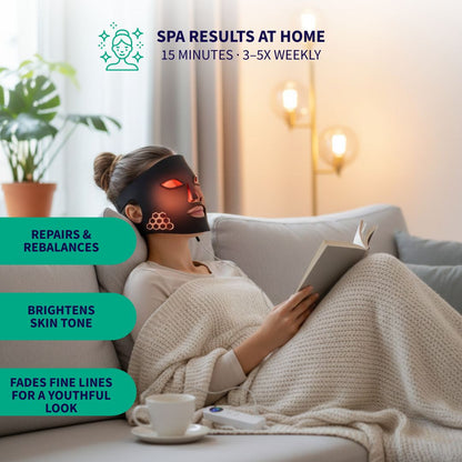 Face Mask LED Red Light Therapy Wellness