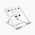 RelievoCare adjustable ergonomic laptop stand and riser for desks, shown on a clean white background.