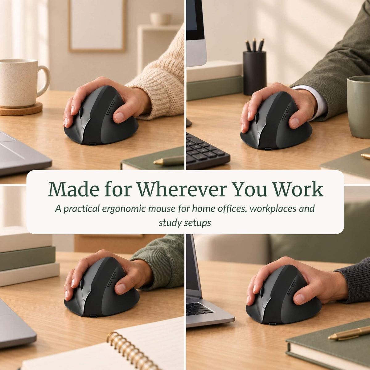 RelievoCare™ Dual-Mode Vertical Mouse