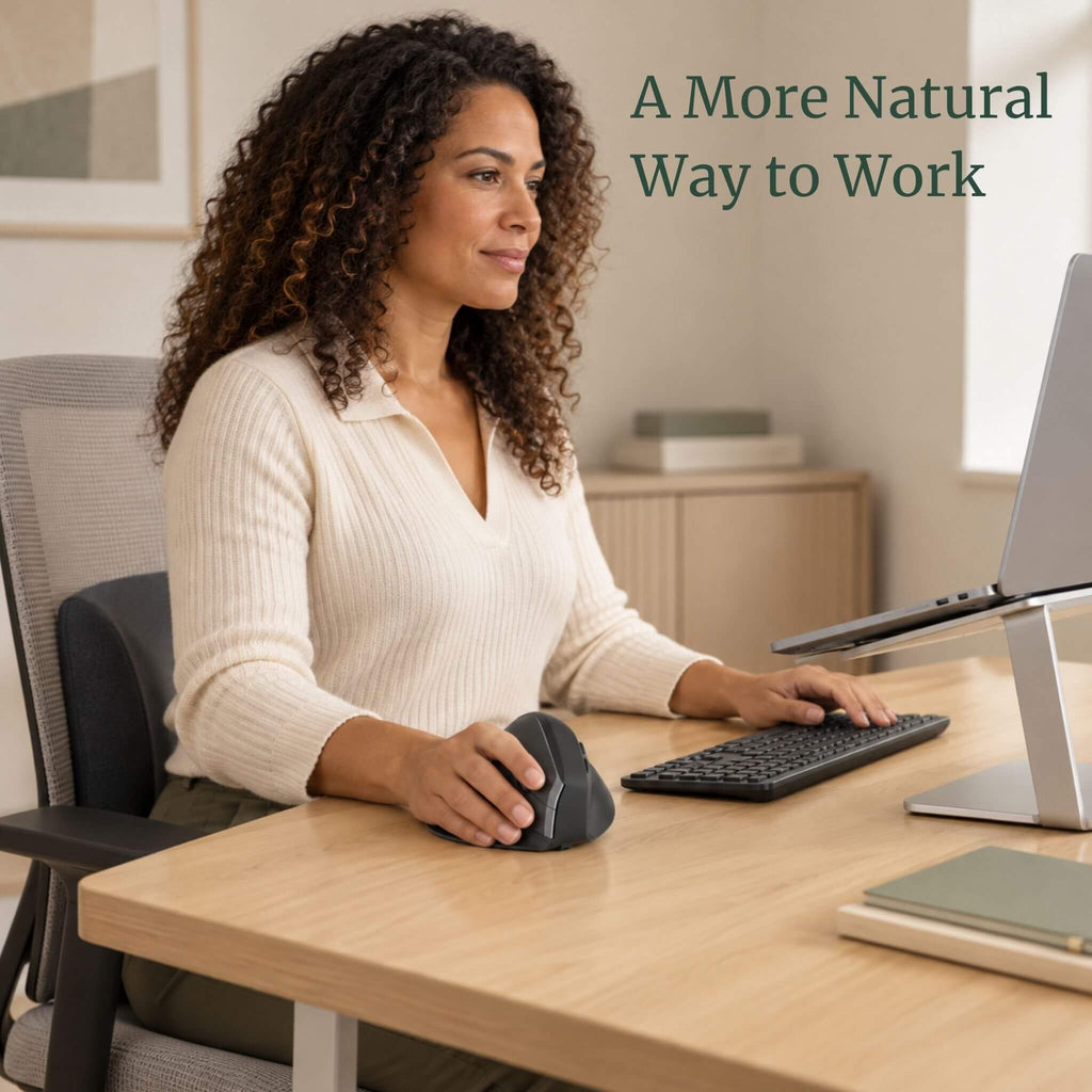 RelievoCare™ Dual-Mode Vertical Mouse