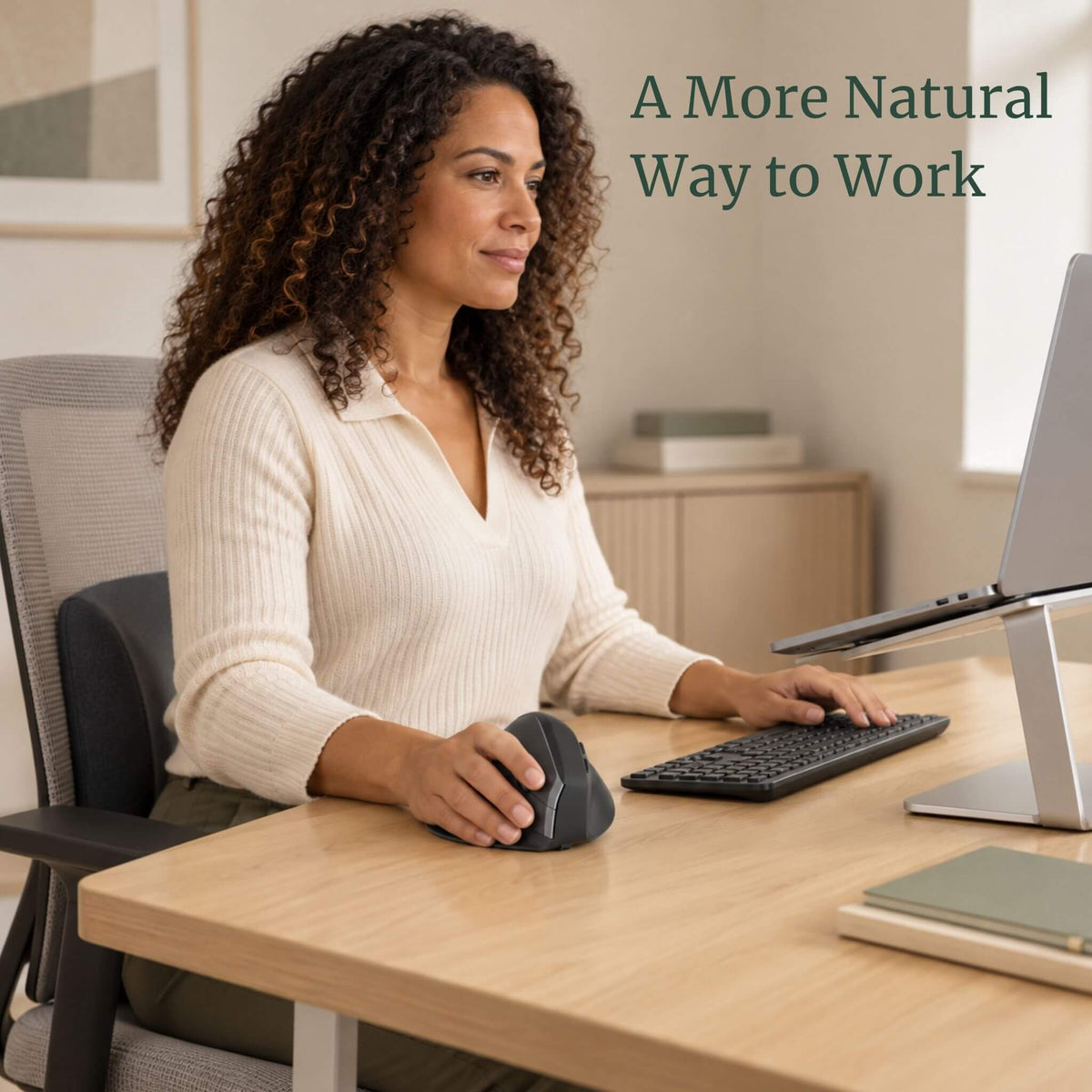 RelievoCare™ Dual-Mode Vertical Mouse
