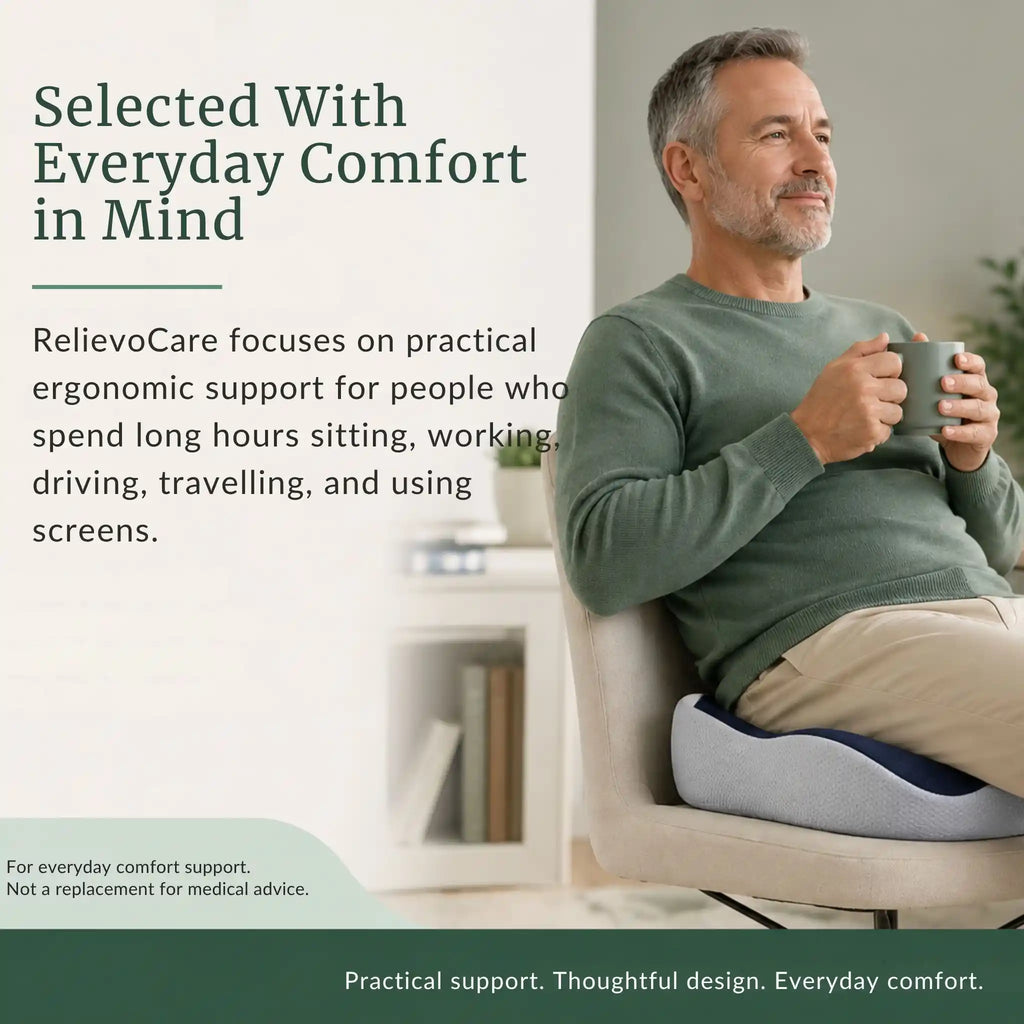 RelievoCare lifetime comfort guarantee trust graphic.