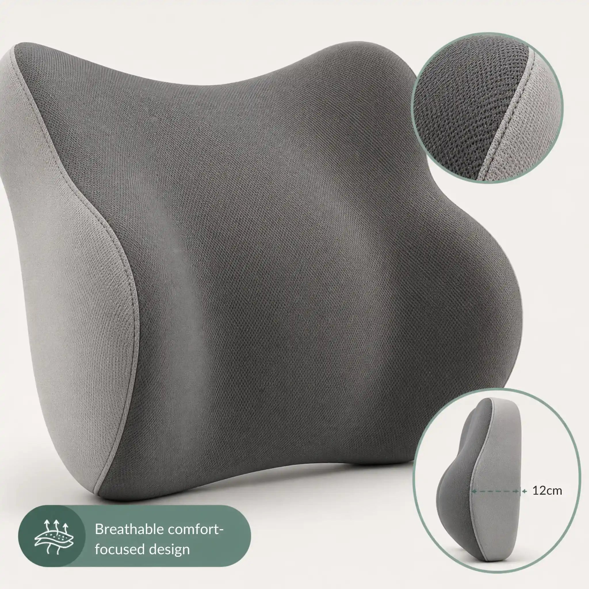Close-up of the premium, high-density memory foam and cooling mesh outer cover.