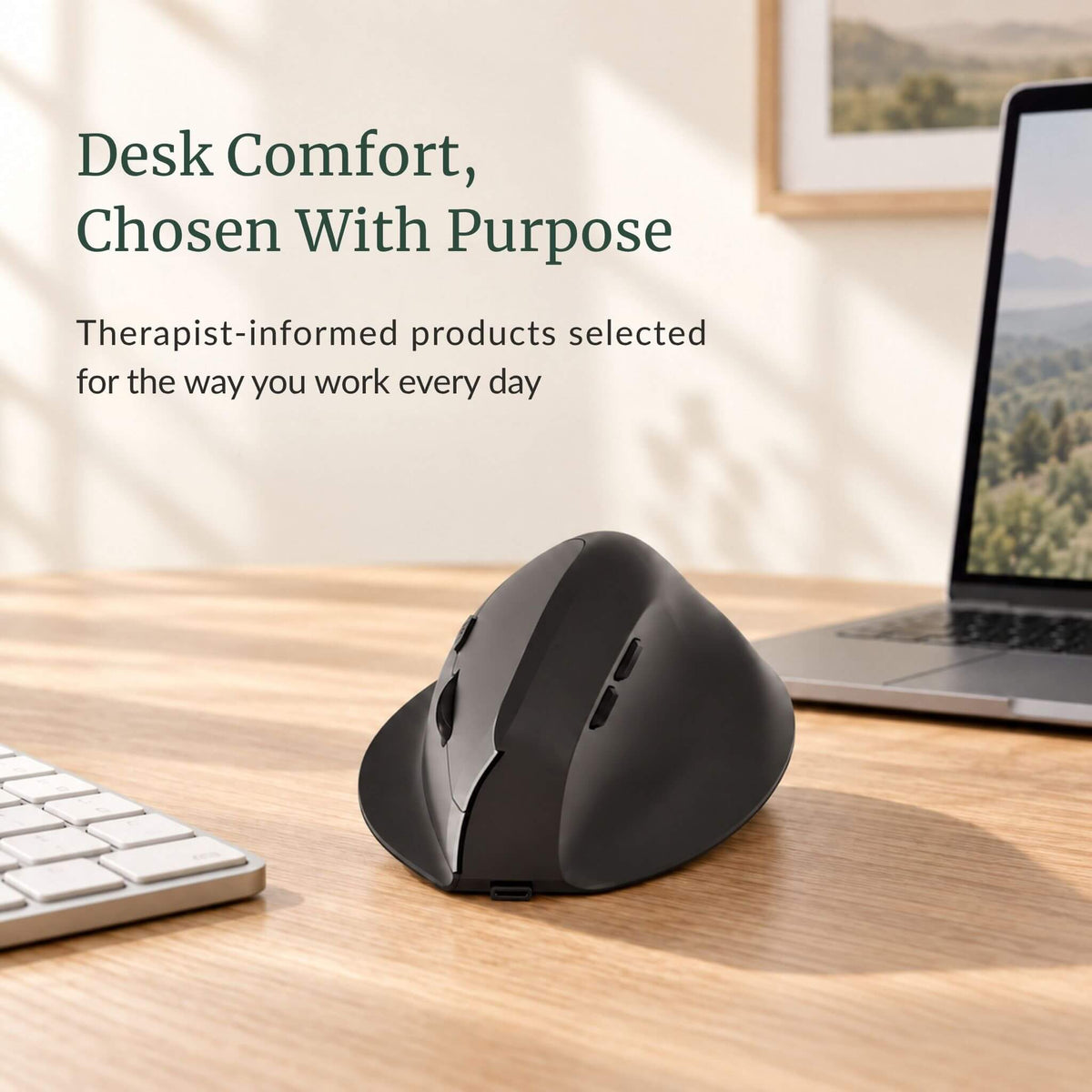 RelievoCare™ Dual-Mode Vertical Mouse