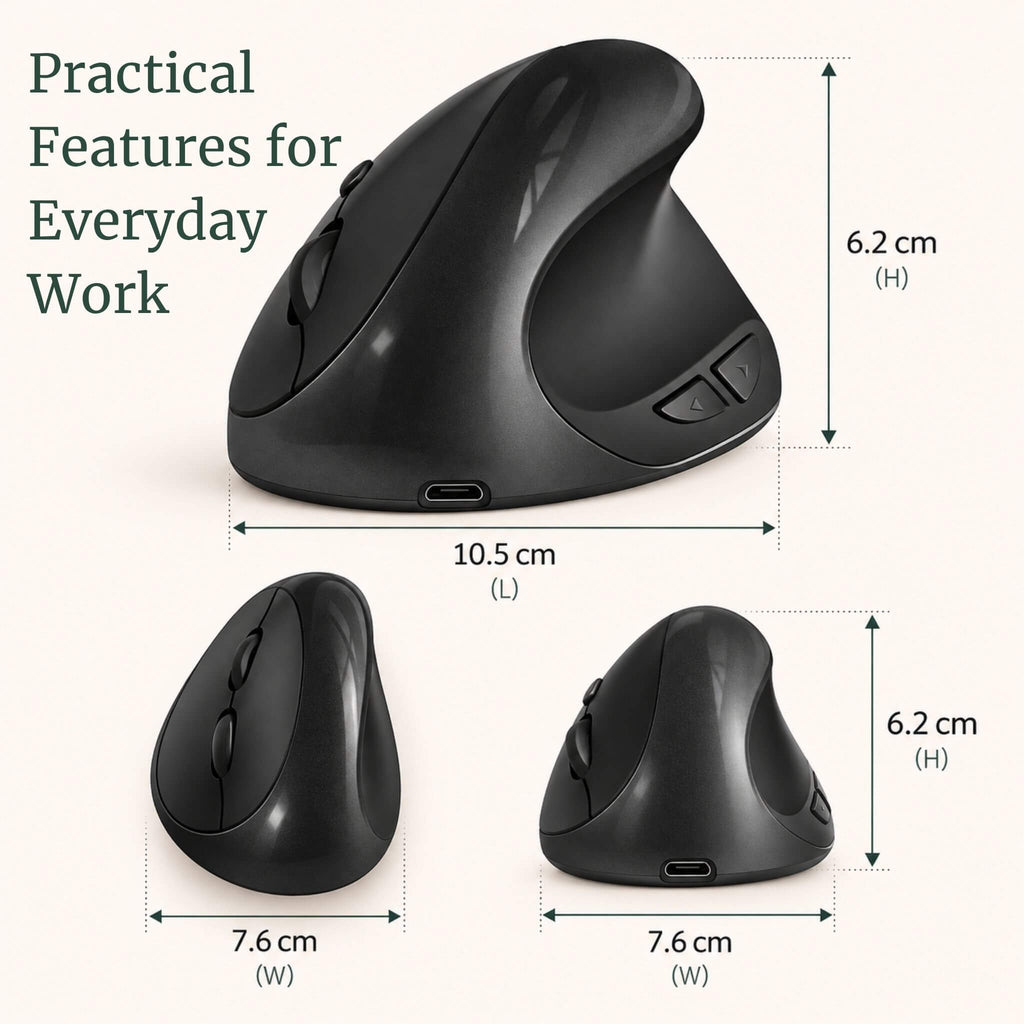 RelievoCare™ Wireless Vertical Mouse